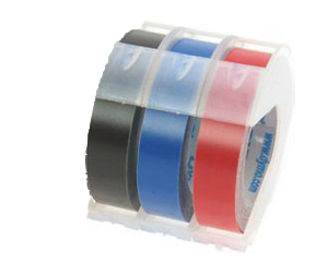 Maranas lente 9mm*3m, melna, zila, sarkana lenta, S0847750 DYMO 3D